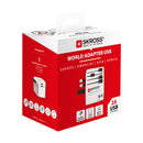 Skross World Travel Adapter MUA 1.302960 USB (2XA) - White