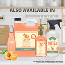 Fruits & Passion Cucina Peach and Mandarin Hand Soap Set - 200ml Bottle & 1 Litre Refill