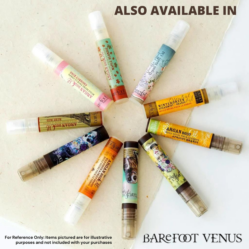 Barefoot Venus Travel Size Mini Argan Body Oil - 8 Milliliters (Maple Blondie)