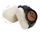 Decorebay PU Leather Roll Style Travel Watch & Cufflink Case
