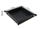 Decorebay Easy Pocket Dump  Foldable Leather Valet Tray (Black)