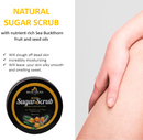 Bee By The Sea Buckthorn and Honey Sugar Scrub and Body Wash Set-Features