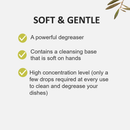 Fruits & Passion Cucina Sanguinelli Orange and Fennel Biodegradable Concentrated Dish Detergent Features