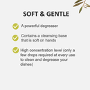 Fruits & Passion Cucina Sanguinelli Orange and Fennel Biodegradable Concentrated Dish Detergent 16.9 Ounces-2 Pack