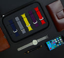 Decorebay Raven Carbon Fiber Smart Watch Strap Organizer and Storage Box Compatible with Smart Watch Bands