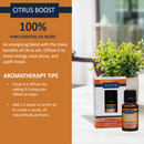 Airome Citrus Boost 100% Pure Therapeutic Grade  Essential Oil 15 Milliliters (15ml)