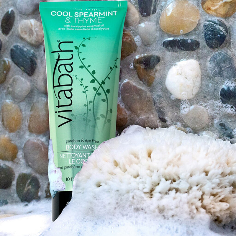 Vitabath Cool Spearmint and Thyme Body Wash 10 Ounces -  Features