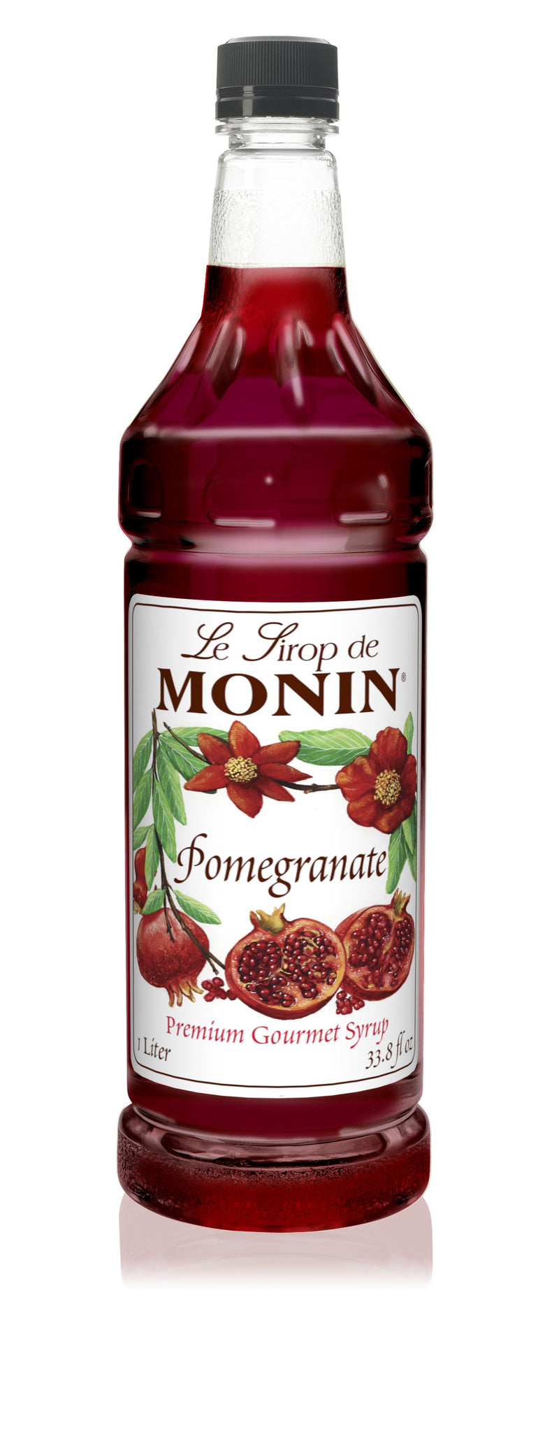 Monin Gluten Free, Vegan, Rich Red Pomegranate Fruit Syrup 1000ml