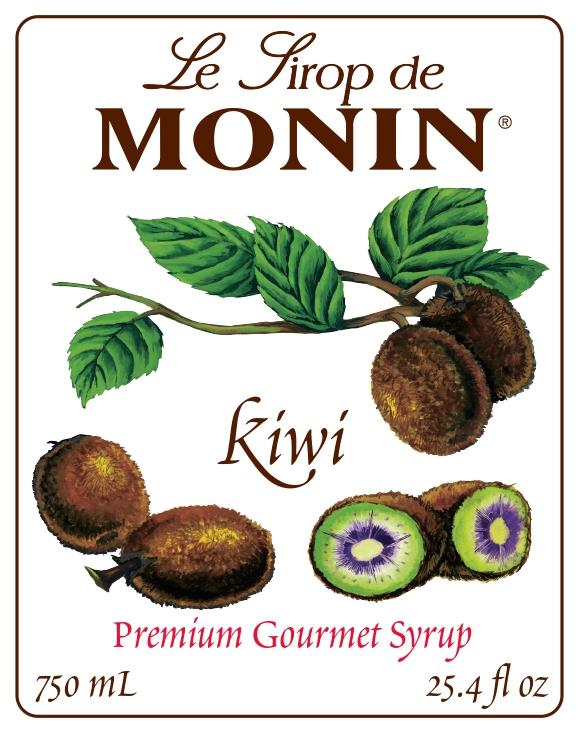Monin Gluten-Free, Vegan Premium Gourmet Kiwi Fruit Syrup 750ml-Front Description