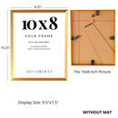 Decorebay Home 10-Pack Photo Frames with Two 10x8, Four 7x5, Four 6x4 Pictures