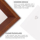 Decorebay Home 10x8 Solid Wood Picture Photo Frame (Brown)