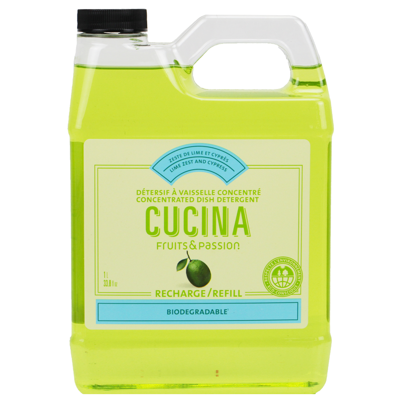 Fruits and Passion Cucina Lime Zest and Cypress Dish Detergent Refill