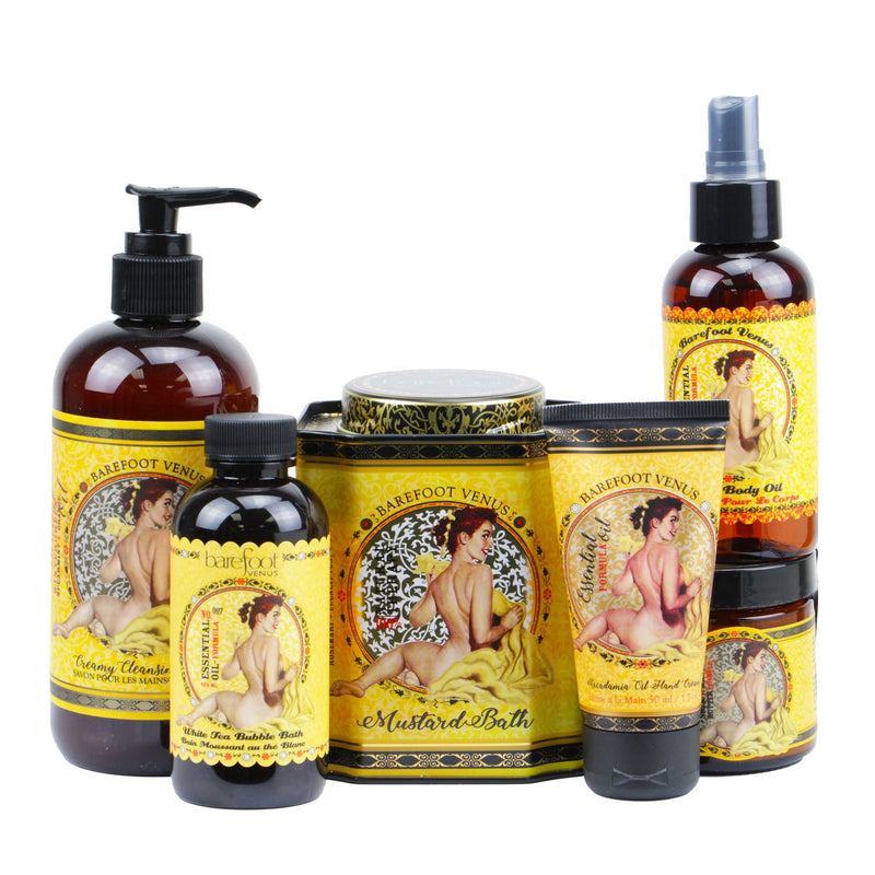 Barefoot Venus Therapeutic  Mustard Bath 6-pc Gift Set