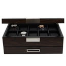 Decorebay Executive Wooden Watch Valet Sunglasses and Jewelry Box Storage (Sweetheart)