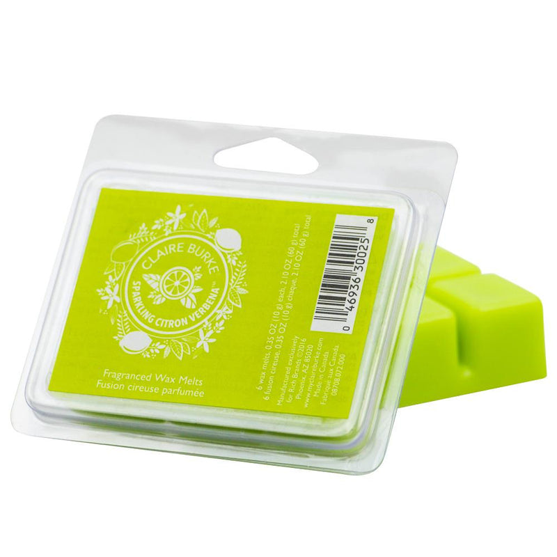 Claire Burke Sparkling Citron Verbena Fragrance Wax Melts, Scented Wax Melts