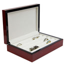 Decorebay Chestnut Brown Wood Cufflink & small Jewelry Storage Organizer