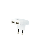 Skross Euro Dual Port USB White Travel Charger