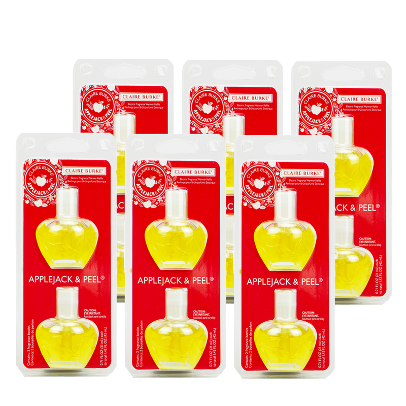 Applejack & Peel Electric Fragrance Warmer Refill 6-Pack Bundle