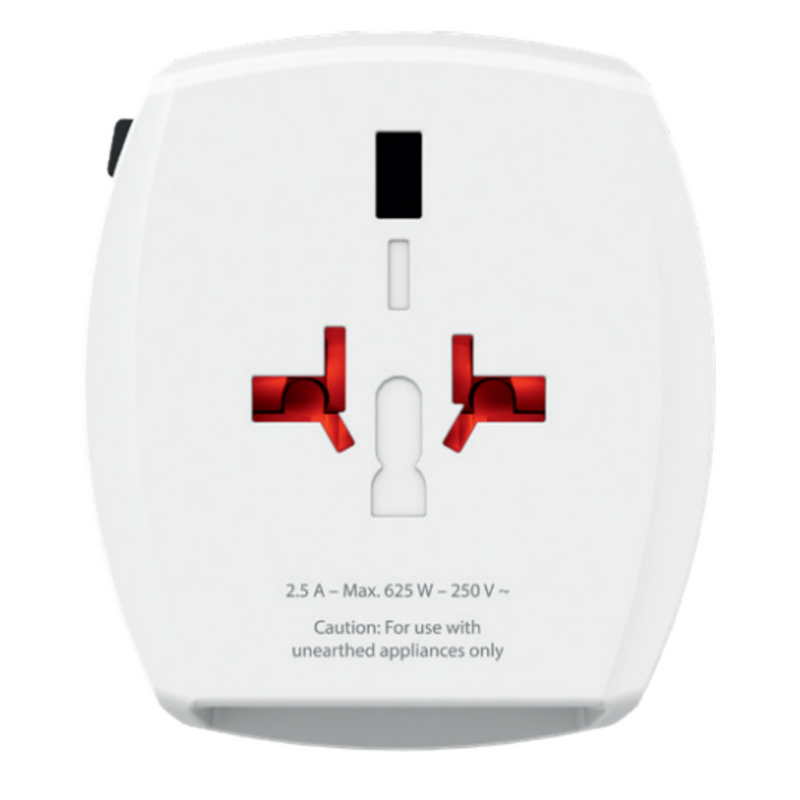 Skross World Travel Adapter MUA 1.302960 USB (2XA) - White