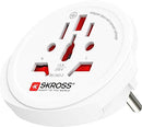 Skross Universal World Travel Adapter PRO + USB (2XA) Set 1.302521 - White