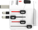 Skross Universal World Travel Adapter PRO + USB (2XA) Set 1.302521 - White