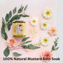 Barefoot Venus Natural Mustard Bath Soak Tin 16.9 Ounces
