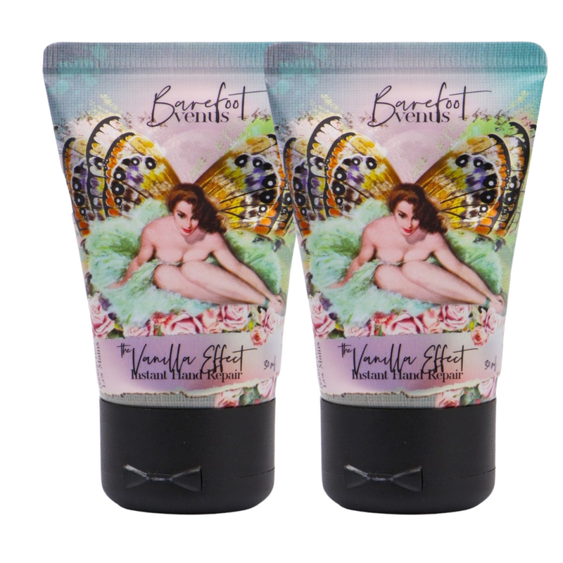 Barefoot Venus vanilla effect instant hand repair Cream 1 Ounce (2 Pack)