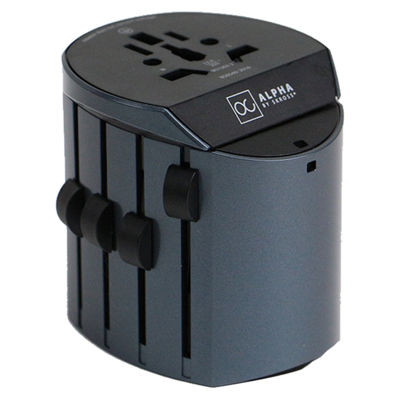Alpha by SKROSS Luxury Premium World Travel Adapter with Infinite Possibilities