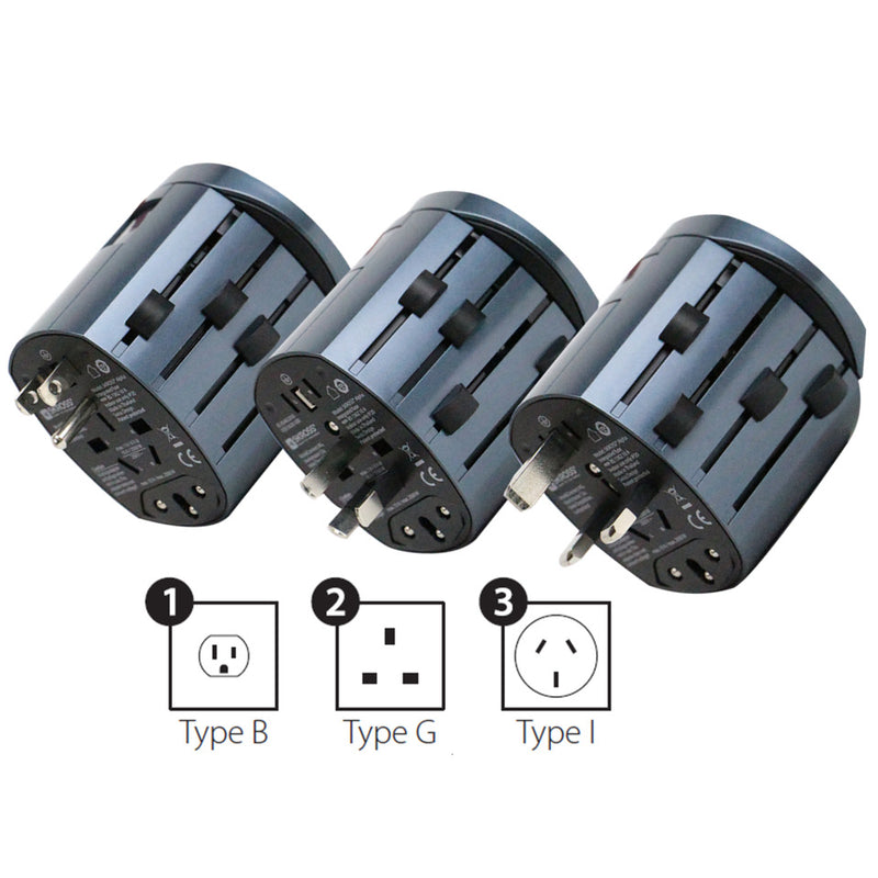 Alpha by SKROSS Luxury Premium World Travel Adapter with Infinite Possibilities