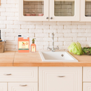 Fruits & Passion Cucina Peach and Mandarin Hand Soap Set - 200ml Bottle & 1 Litre Refill