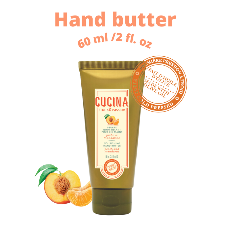 Fruits & Passion Cucina Peach and Mandarin Hand Care Duo Set (Hand Soap 200ml & Hand Butter 60ml)