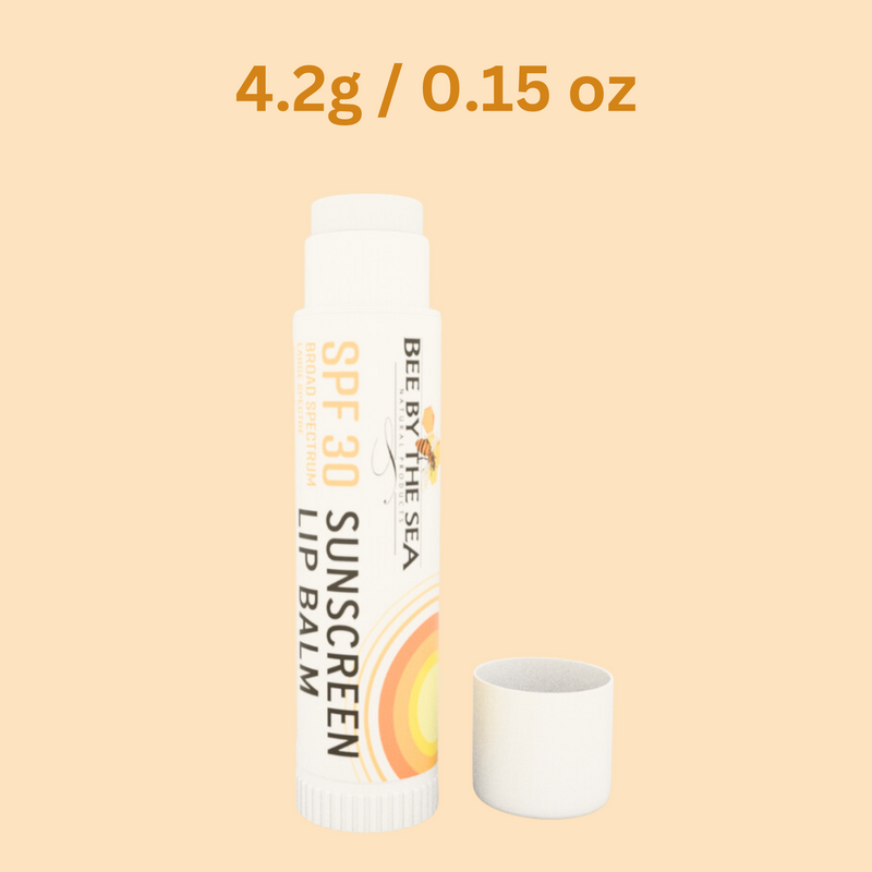 Bee by the Sea Moisturizing, Soothing and Nourishing Lip Balm with Sea Buckthorn SPF Lip Balm - Coconut