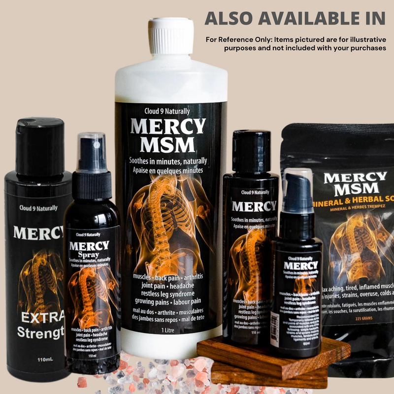 Mercy Natural Mineral & Herbal Boxed Set: Mercy Lotion (110mL)  Mercy Soak (225g)