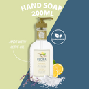Fruit & Passion Cucina Kitchen Trio Sea Salt and Amalfi Lemon Hand Soap (200 ml) Regenerating Hand Cream (150 ml) Fragrant Kitchen Mist (100ml) bundle