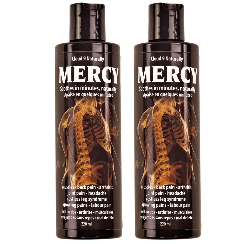 Cloud 9 Naturally Mercy Pain Relief Lotion 220ml (Soothes in Minutes, Naturally) - 2 Pack