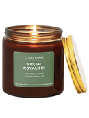 Claire Burke Fresh Royal Fir Glass Filled Candle 14 Ounces
