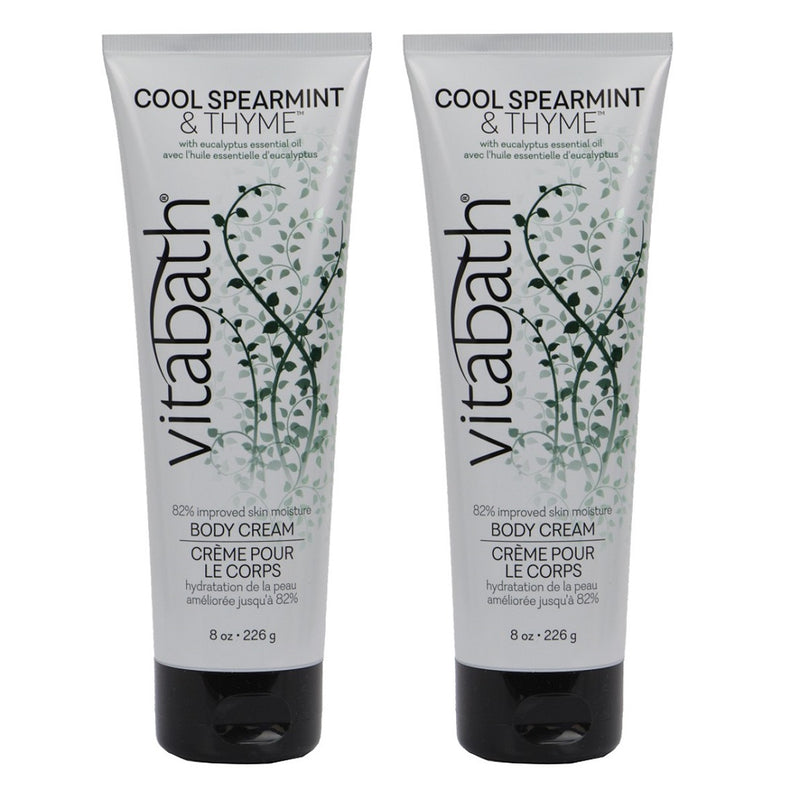 Vitabath Cool Spearmint & Thyme Body Cream - 2 Pack