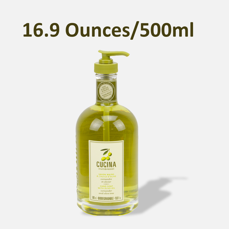Fruits & Passion Cucina Coriander and Olive Tree Hand Soap - 16.9 Ounces Bottle