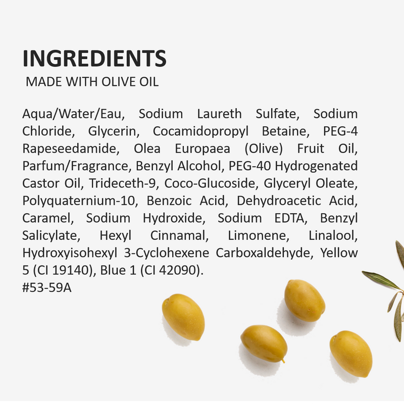 Fruits & Passion Cucina Coriander and Olive Tree Hand Soap - Ingredients