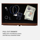 Decorebay Pecan Brown Wooden Multi-Device Charging Station and Valet