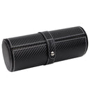 Decorebay Carbon Noir Roll Style Travel Watch and Cufflink Case