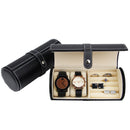 Decorebay Carbon Noir Roll Style Travel Watch and Cufflink Case