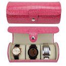 Decorebay PU Leather Roll Style Travel Watch & Cufflink Case