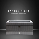 Decorebay Piano Finish Carbon Fiber Pattern 8-Slot Watch and Cufflink Jewelry Storage Organizer (Carbon Knight)