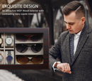 Decorebay Ebony Watch and Sunglasses Jewelry Box and Organizer