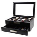 Decorebay Busy Man Luxury Watch Display Case & Jewelry Organizer for Men