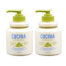 Fruits & Passion Cucina Sea Salt and Amalfi Lemon Regenerating Hand Cream 5 Ounces - 2 Pack