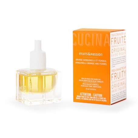 Cucina Fruits & Passion Perfume Refill for Electric Diffuser (Sanguinelli Orange and Fennel) - 25ml