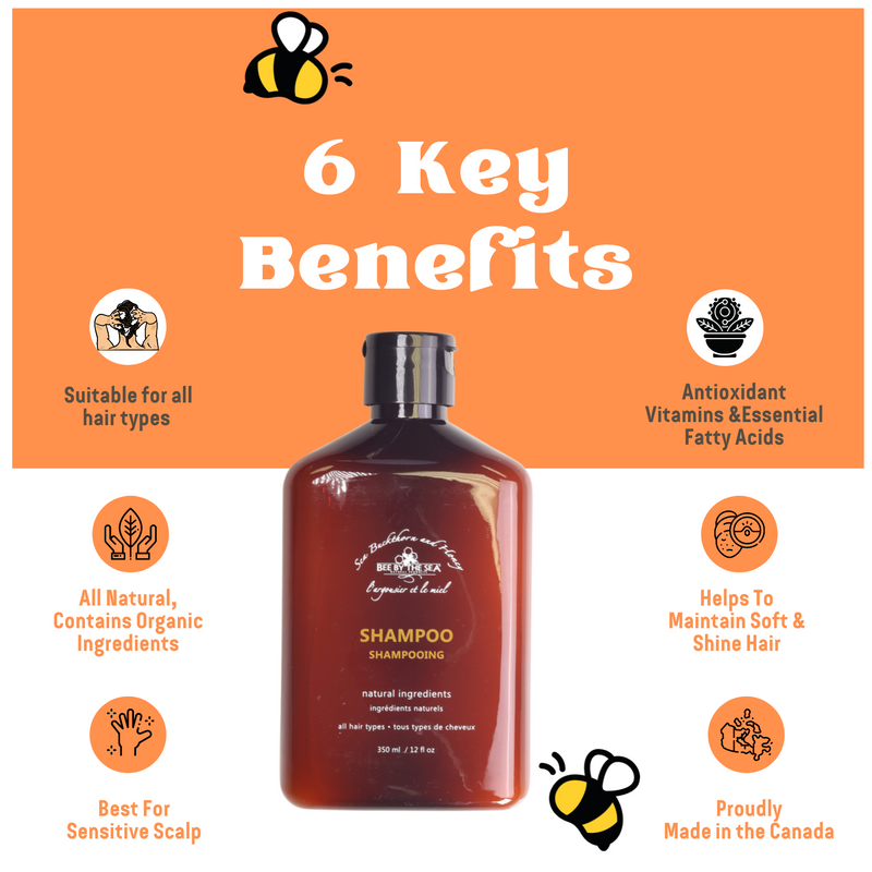 Bee By The Sea Buckthorn and Honey Shampoo - 12 fl oz