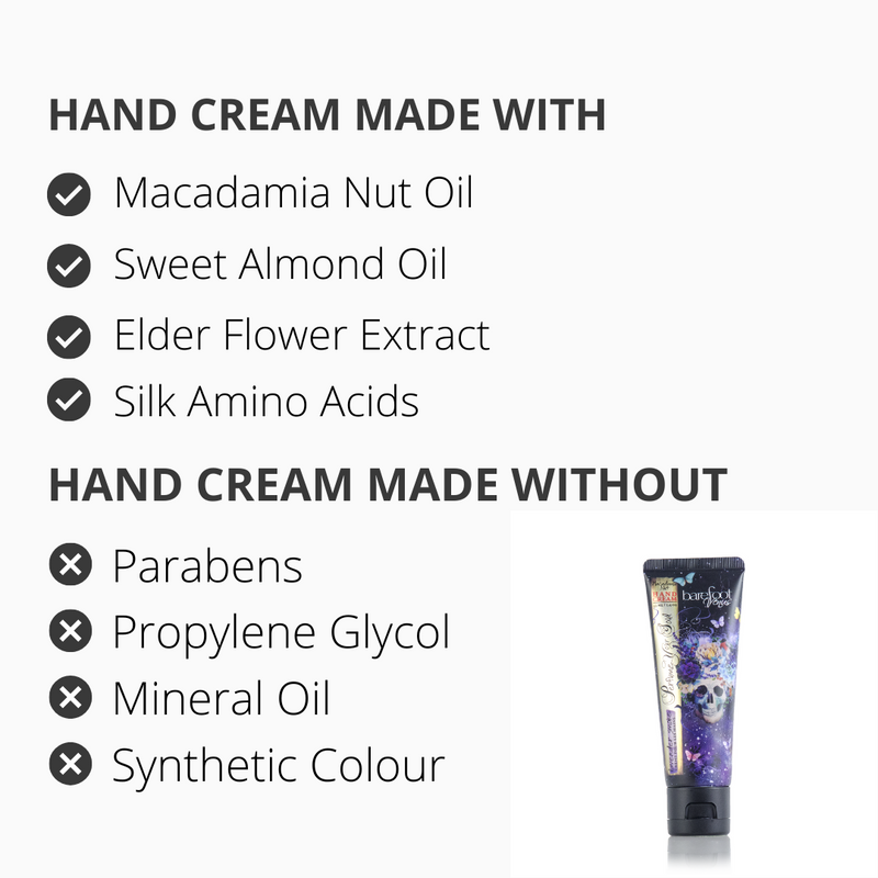 Barefoot Venus Lavender Smoke Macadamia Hand Cream  1.4 Ounces-Features